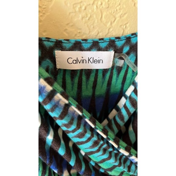 Calvin Klein spaghetti strap Maxi Dress Sz 8 - Picture 6 of 7